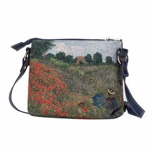 Tapestry Crossbody Bag Shoulder Purse In Poy Field By Claude O_O